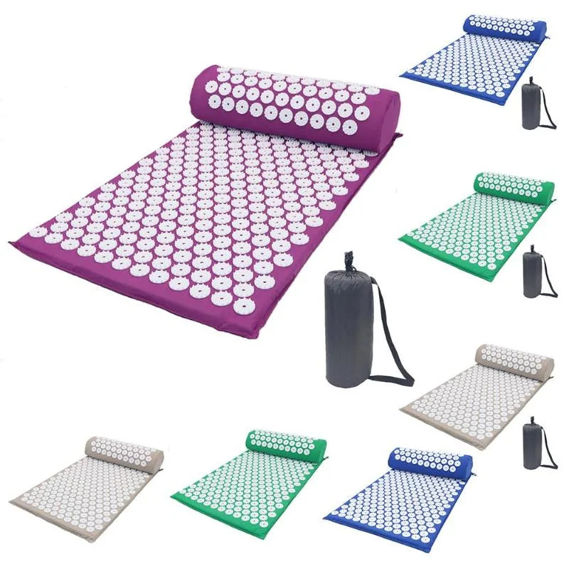 Tapis avec oreiller de massage, tapis de massage Yoga